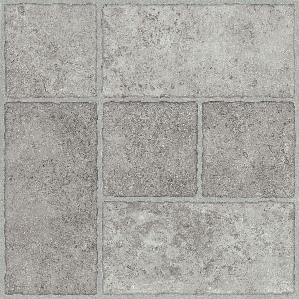 Bodden Bay Grey Self-Adhesive Stone-Look Tiles - 12" x 12" Waterproof
